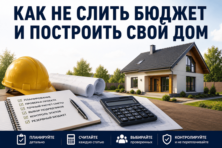 Как не слить бюджет и построить свой дом